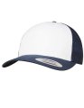 Truckers Cap Beechfield Retro Colored Front Navy-wit-Navy